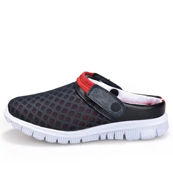 

New Men Sandals Hole Slippers Couple Sandals Mules And Clogs Garden Shoes Breathable Beach Shoes Hot Sale #B1829