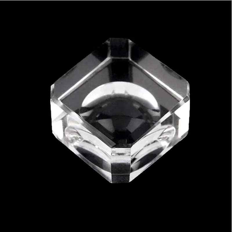 

1Pcs Square Glass Crystal Dimple Ball Base Quartz Sphere Table Holder Stand Home Wedding Party Decoration Ornaments Paperweight