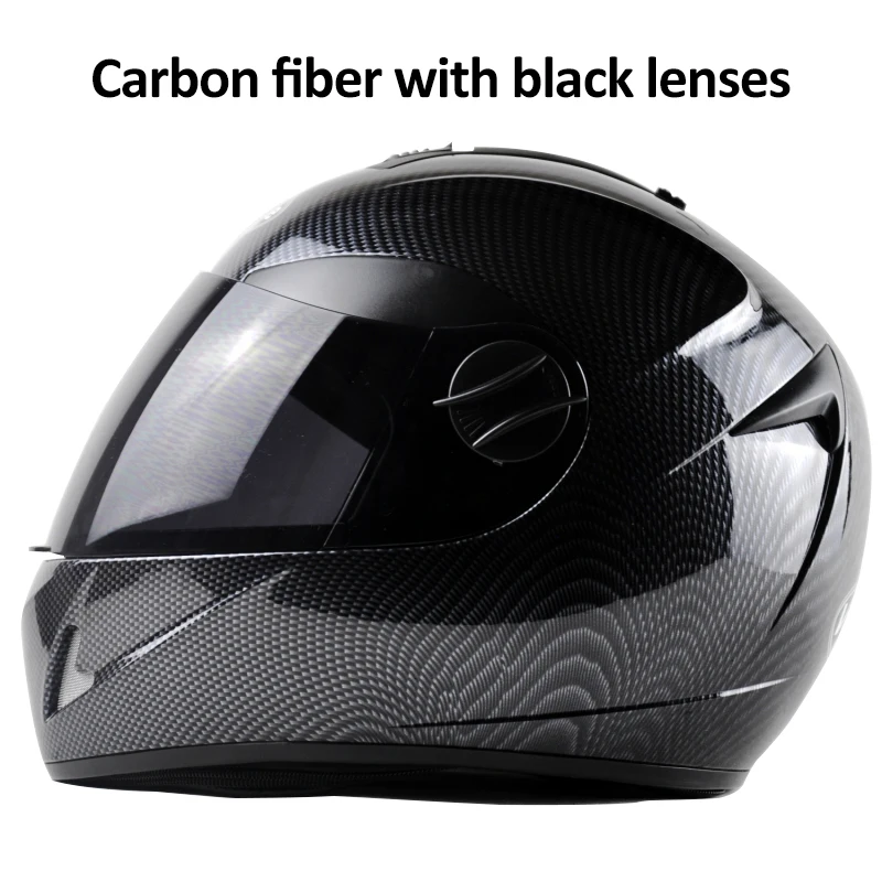 

Motorcycle Full Face Helmet DOT Carbon Fiber Double Lens Helmet Professional Racing Motocross Safety Helmet Protection Equipment