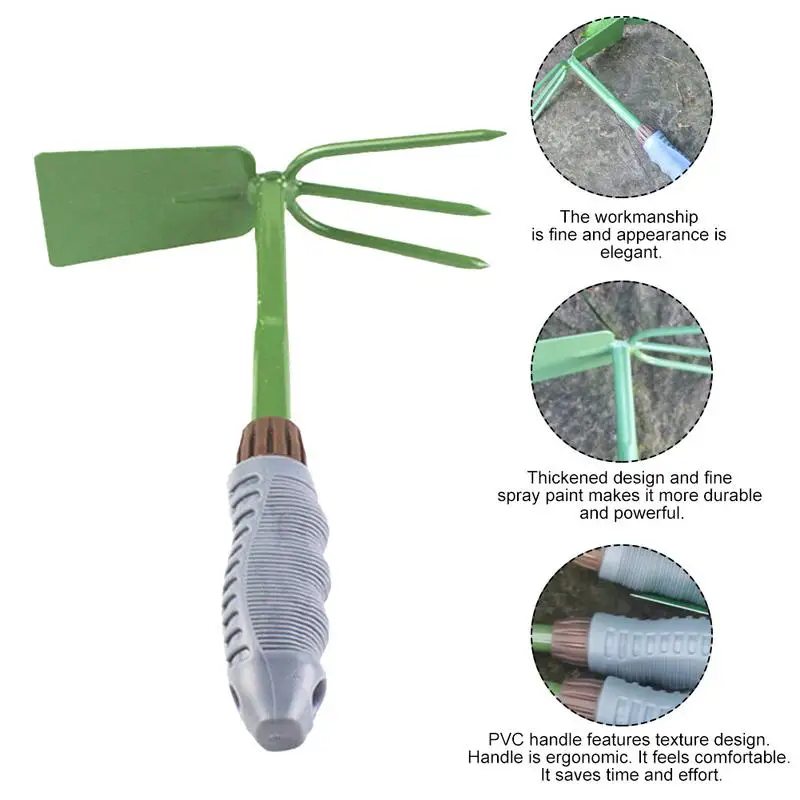New Arrival Dual-purpose Gardening Tool Hoe/Rake For Home Garden/Plating Flowers Loosen Soil Thickness Hand Tool