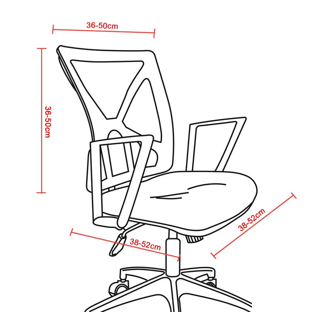 Компьютерные эластичные чехлы на кресла, офисный чехол для кресла, чехол для стула, чехол для стула, налокотник для стула для домашнего офиса