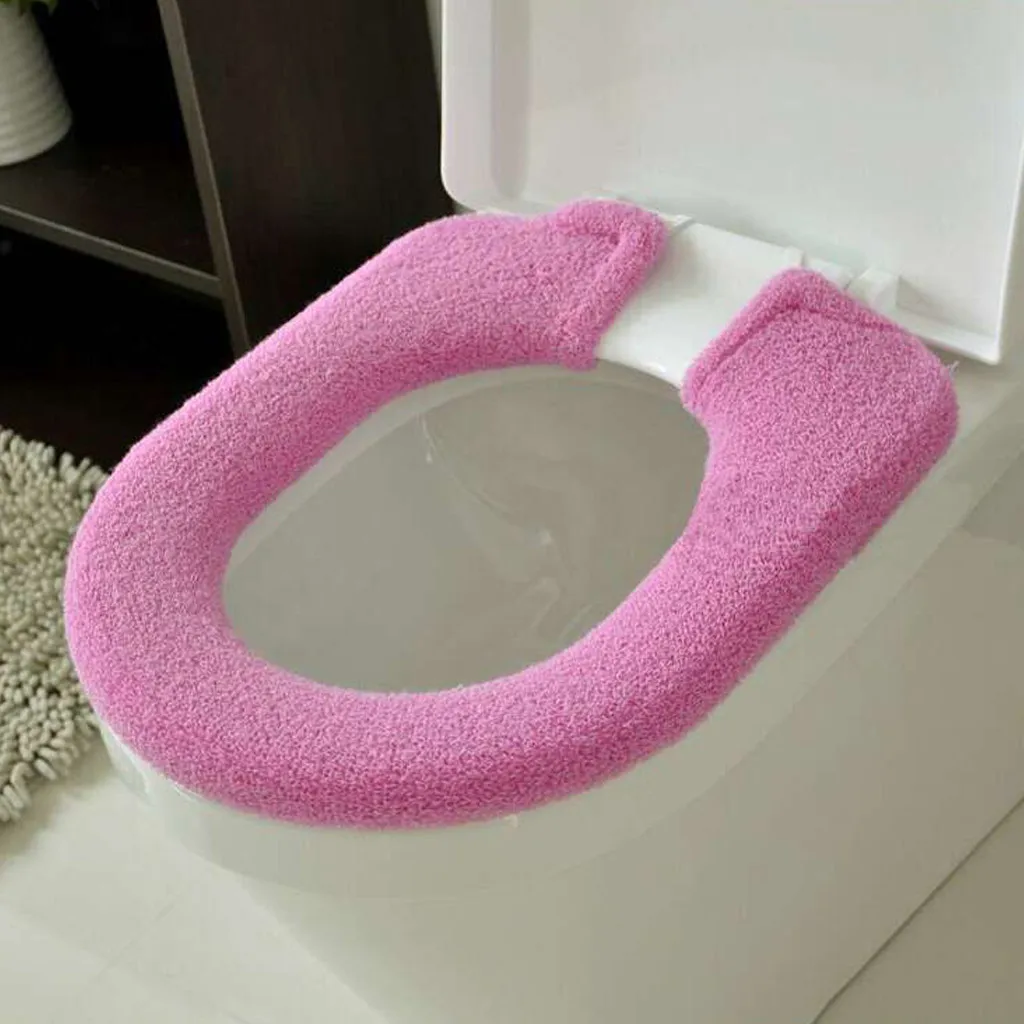 

wc toilet seat cover toilet accessories Bathroom Toilet Seat Closestool Washable Soft Thicken Warmer Mat Cover Pad toilette