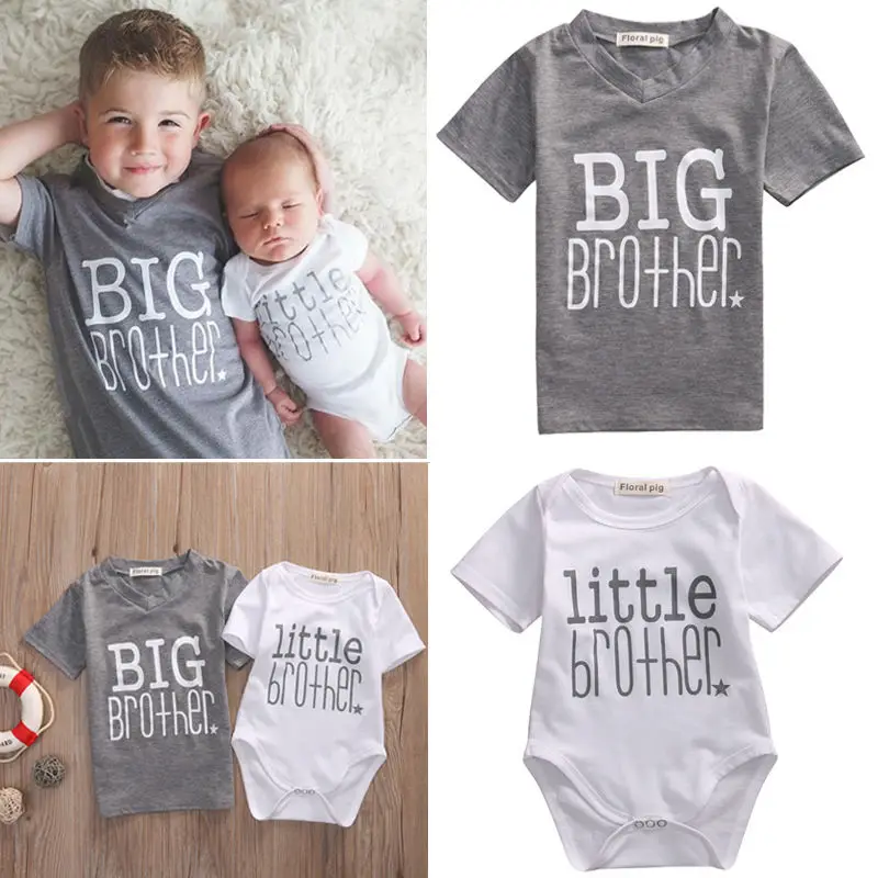 

Big/Little Brother Matching Top T-shirt Newborn Baby Boy Bodysuit Outfits