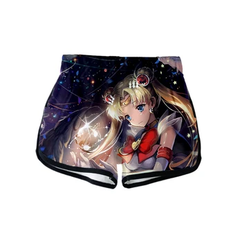 

Sailor moon 3D New Clothes Print summer Casual Cool and breathable shorts 2019 Hot sale new arrival Shorts Plus Size xxl