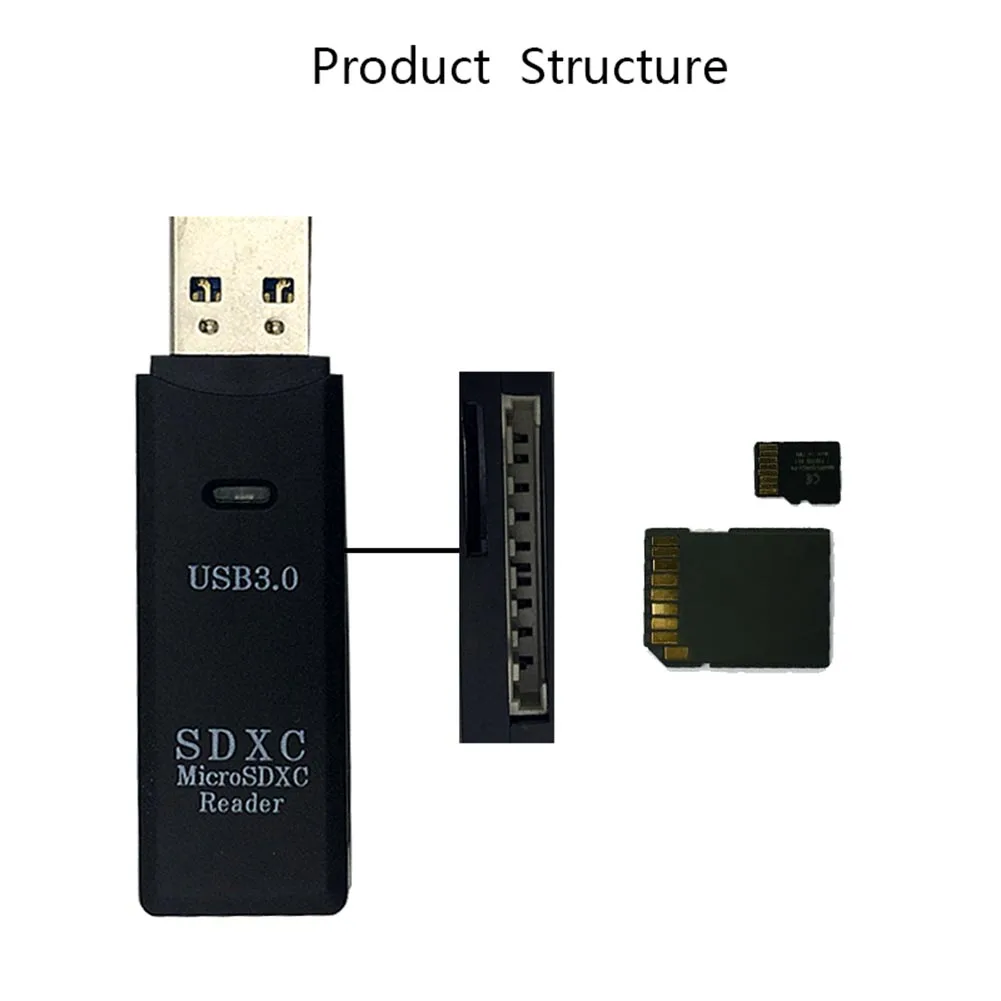 2 в 1 USB 3,0 Card Reader высокоскоростной адаптер вспышки для Micro SD карты памяти SDXC SL @ 88