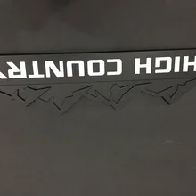 Новые Большие размеры HIGH COUNTRY матовый черный+ белый Значки Эмблемы дверь багажника Silverado W3