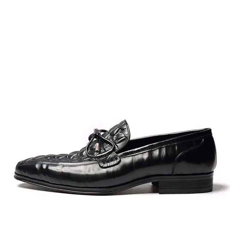 Lazer Sapatos Designer Errfc Pé Sapatas Tendências Preto Dedo Padrão vermelho Preto Vinho Homens De Escritório Dos Do Moda Quadrado Homem Barco Crocodilo Vestido qTqPdCwrE