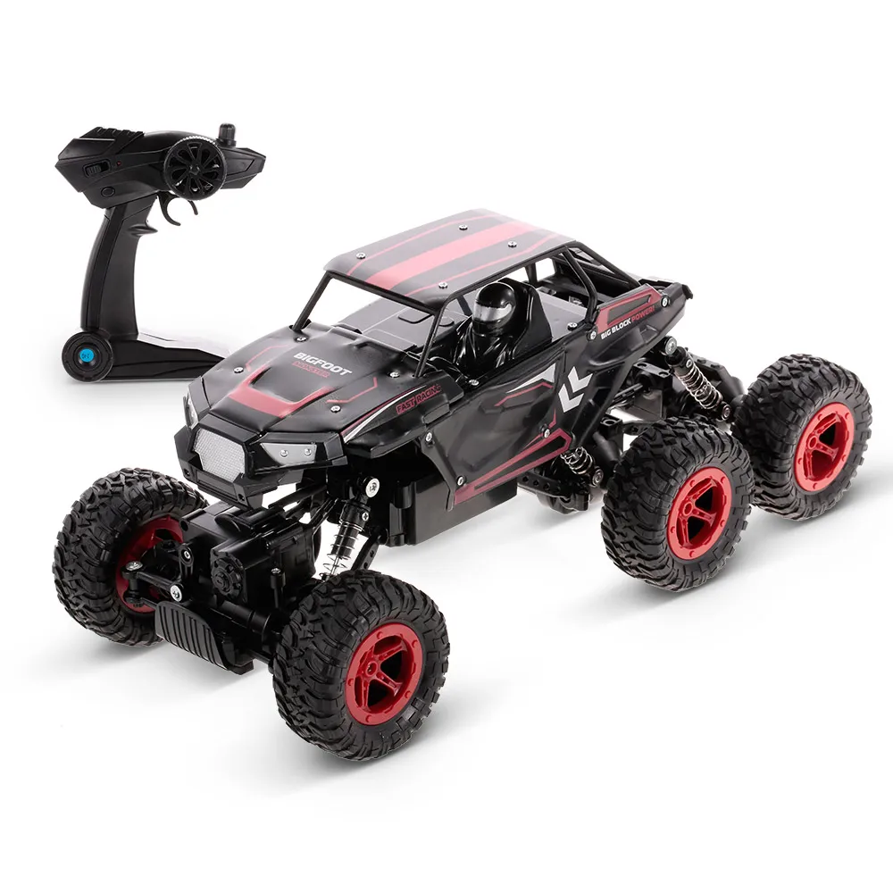 

YI DA JIA D819 1/14 2.4G 6WD Rc Car Double Motor Rock Crawler Off-road Truck Toy Blue Red Models Ready to Go Gifts for Kids