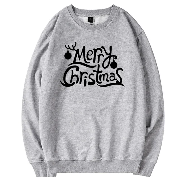 Merry Christmas Sweatshirt for Women Long Sleeve O neck Funny Autumn