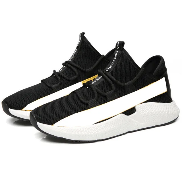 

2018 European mesh casual adult casual shoes Slip on Patchwork man sneakers high quality breathable light hard wearing men shoes