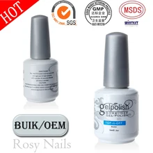 New Arrive Top Coat Top it off / Base gel Foundation Kit for UV Gel Nail Polish 15ml gel nail base