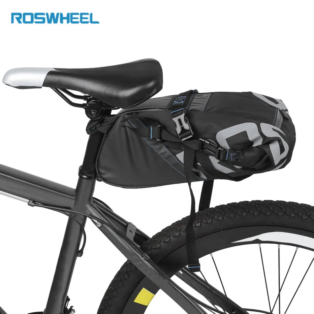 ROSWHEEL Waterproof Bicycle Saddle Bag Bike Storage Bag Cycling