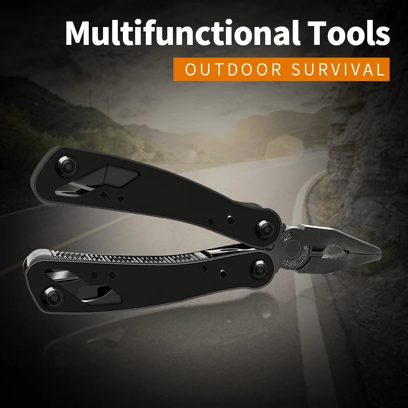 

Augusttools One Hand Tool Multitool Folding Plier Screwdriver saw Household Outdoor Camping Survival hunting Multi Tools Pliers