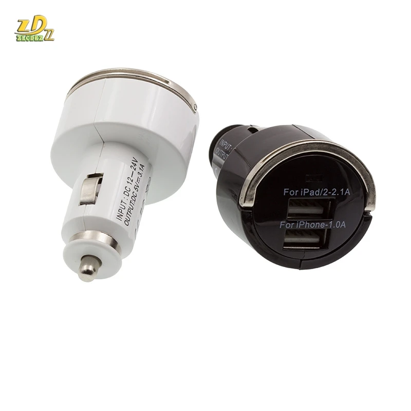 US $400.44 300pcsLot High Quality 5V 31A Dual 2 USB Metal Pull Ring Car Charger For Smartphone Tablet PC Cameras USB Power Mobile Device