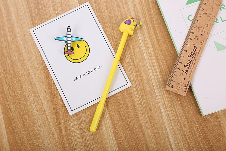 Adorável dos Desenhos Artigos de Papelaria Material de Escritório Criativo Elefante Neutro Caneta Animados Aprendizagem Água Assinatura 24 Pçs 4 Material escolar e de escritório