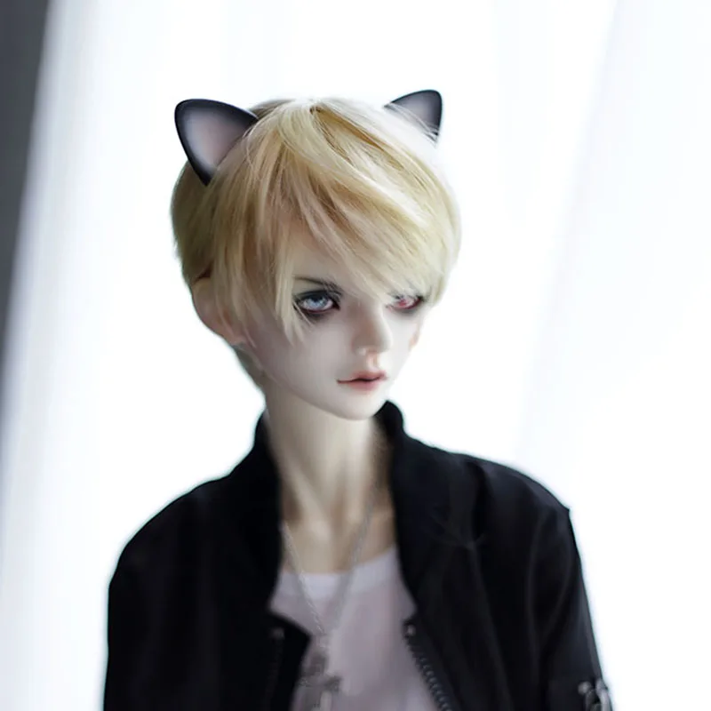 Allaosify Bjd perücke SD als junge puppe Schöne goldene gerade 1 3 1 4 1 6 hohe temperatur puppe perücken bjd haar freies verschiffen Preise