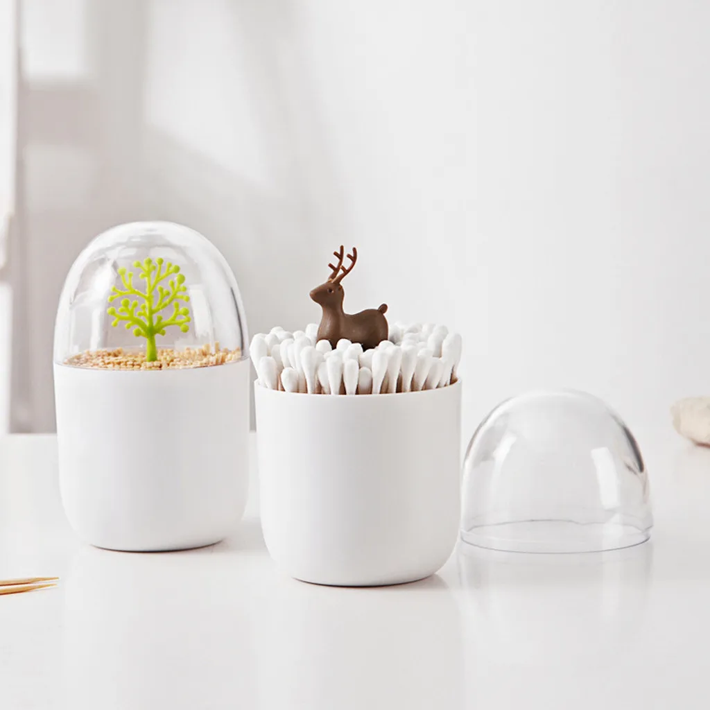 

2019 new toothpicks Box Creative Dustproof Cotton Swab Bud Holder Dispenser Organizer Storage Box Exotic