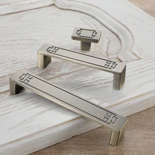 Chinese Style Bronze Handle Cabinet Door European Cabinet Brass Wardrobe Door Drawer American Furniture Door Handle chinese antique door handle glass door handle modern hotel clubs bronze doors crystal door handles