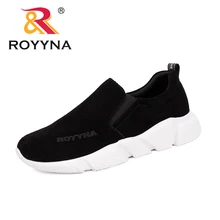 ROYYNA/Новинка; классические стильные женские лоферы; Замшевые женские кроссовки; женская повседневная обувь с эластичной лентой; Femme Zapatos