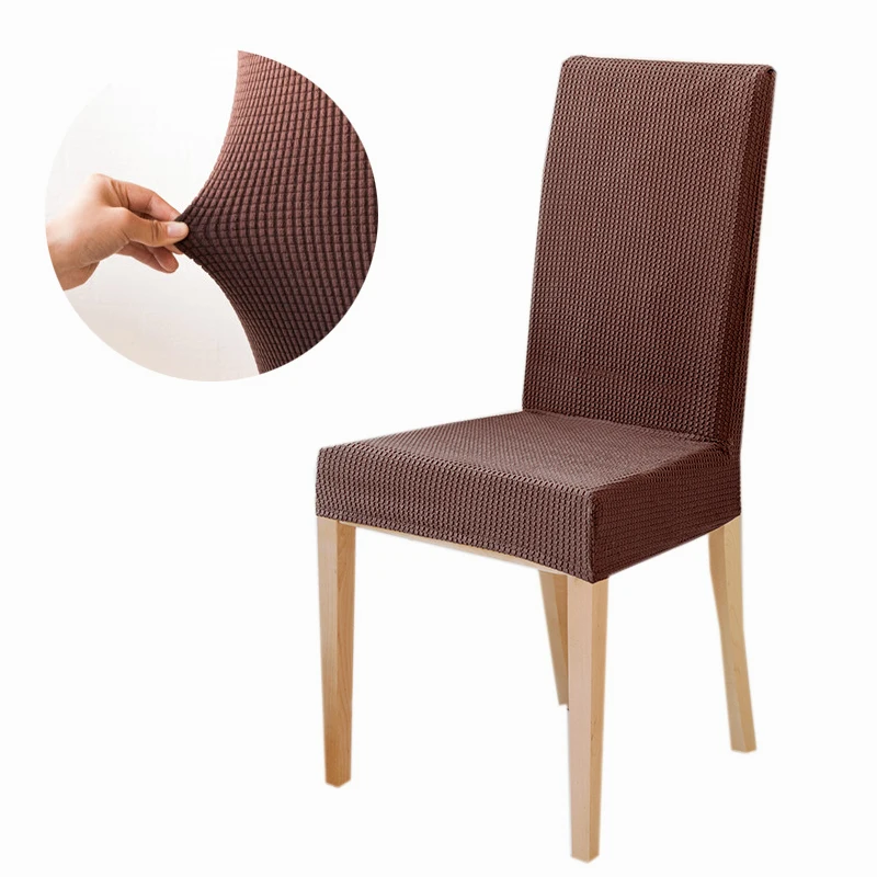 Buy 2pcs Polar Fleece Solid Color Chair Cover Brief