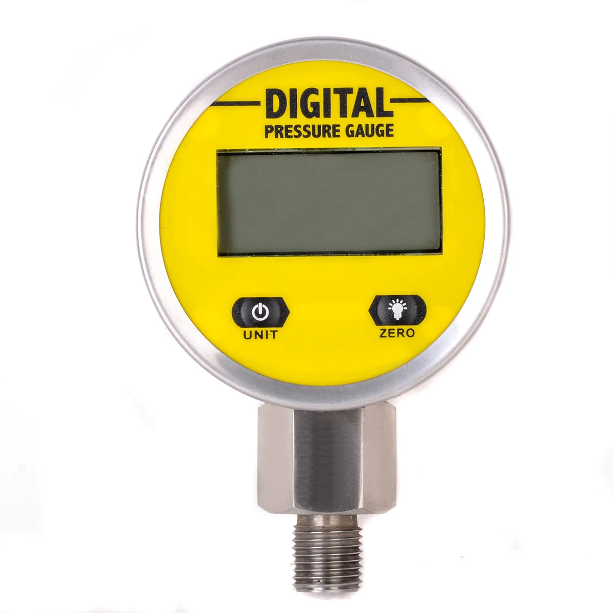 

1pc New Reliable Digital Hydraulic Pressure Gauge 0-250BAR / 3600PSI NPT1/4" Base Entry With Backlight Switch LCD Display Mayitr