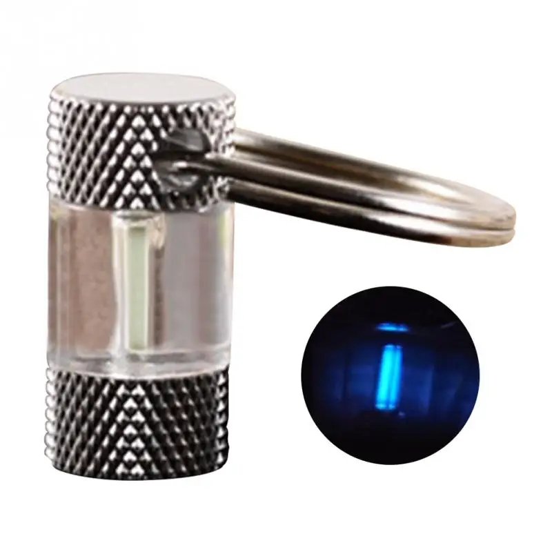 

Fashion Keychain Automatic light Titanium Tritium Key Ring Fluorescent Tube Lifesaving Emergency Lights Key Chain