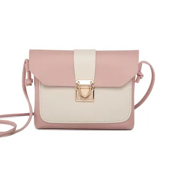 

women bag female small handbag mobile phone bags mini purse cute cover shoulder bag lock opening patchwork bags cross body