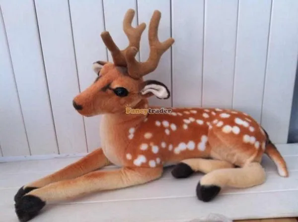 Fancytrader 47'' 120cm Lovely Plush Giant Stuffed Simulation Spotted Sika Deer, Free Shipping FT50175 (5)