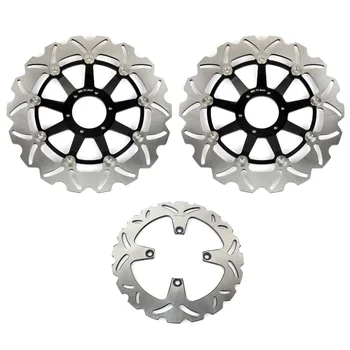

BIKINGBOY Full Set Front Rear Brake Disks Discs Rotors Wave Set For Honda VFR 800 Fi Interceptor 1998 1999 2000 2001 98-01