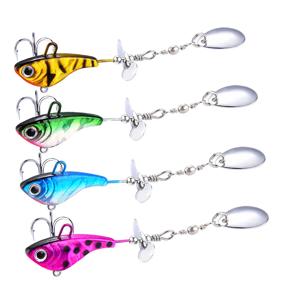 

Fulljion Spinner Fishing Lead Lures Wobblers Sequin Spoon Slice Crankbaits Artifical VIB Baits for Fly Fishing Pesca 12g 90mm