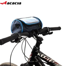 Водонепроницаемая сумка для горного велосипеда, сумка для велосипеда с сенсорным экраном, чехол для телефона, сумка для шоссейного велосипеда с передней трубкой, Сумка с цилиндром на руль