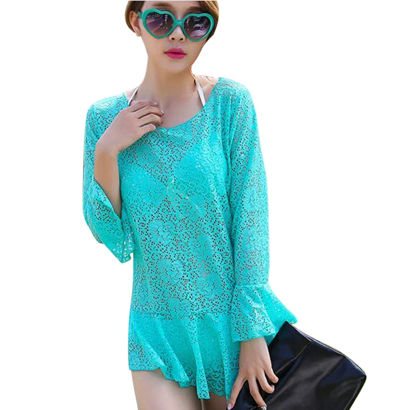 

2016 sexy swimwear bikinis with cover up women swimsuit push up bathing suits lady beach dress bikini set swim dress