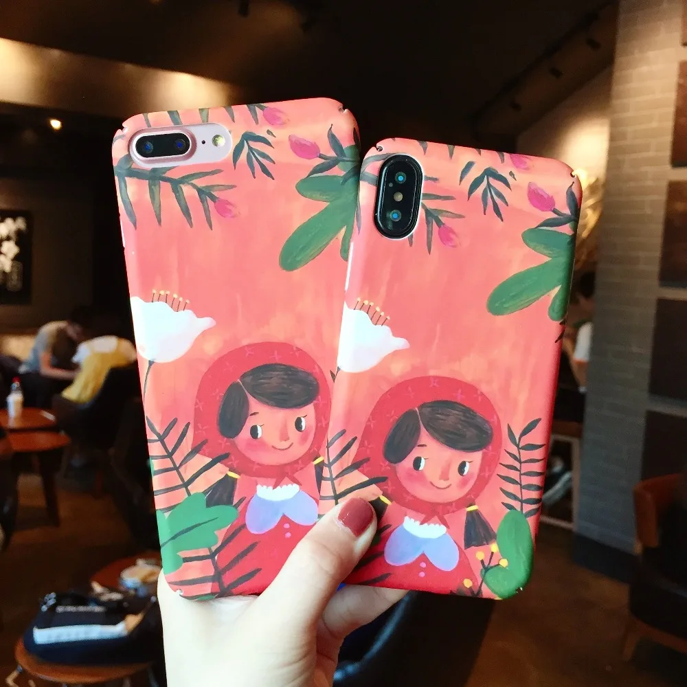 Hazy beauty For iphone 6 6S Case Luxury Cute Girl Pattern Silicone