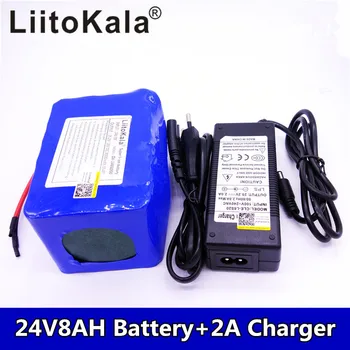 

liitokala 24V 8Ah lithium esooter 24V battery 10Ah Li-ion battery packs DC for 250W electric motor bicycle 25.2 V 2A