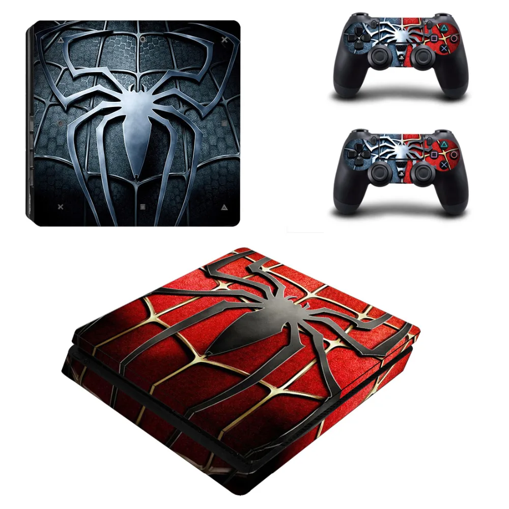 

Spider Decal Skins for Ps 4 Slim for Playstation4 Slim for ps4 slim Vinyl Sticker Cover Case