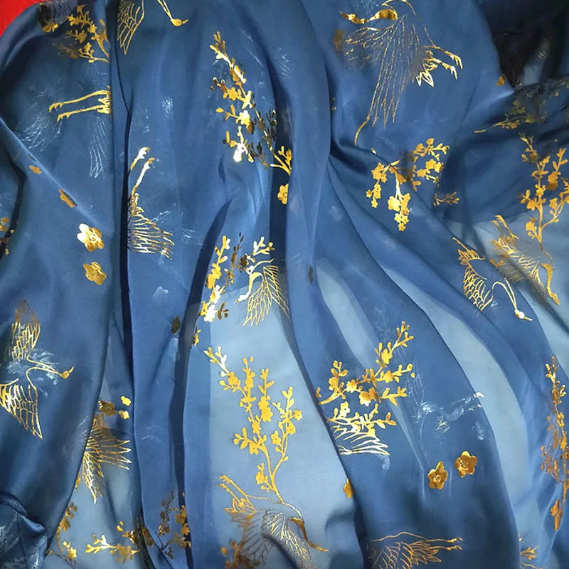 Танцевальное платье из шифоновой ткани для костюмированной вечеринки; тканевое шитье; бронзовое свадебное платье для рукоделия; Швейные материалы