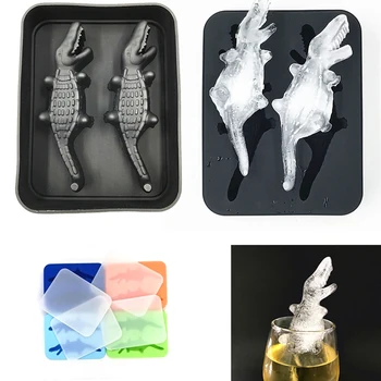 

Crocodile Shape 3D Silicone Ice Tray DIY Ice Cream Maker Molds Drinking Bar Tool Kitchen Accessories