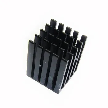 

10pcs Black Groove Anodic oxidation 19*19*24mm Heatsink Cooling Fin Aluminum Heat Sink Cooler Radiator 19x19x24mm Cooler