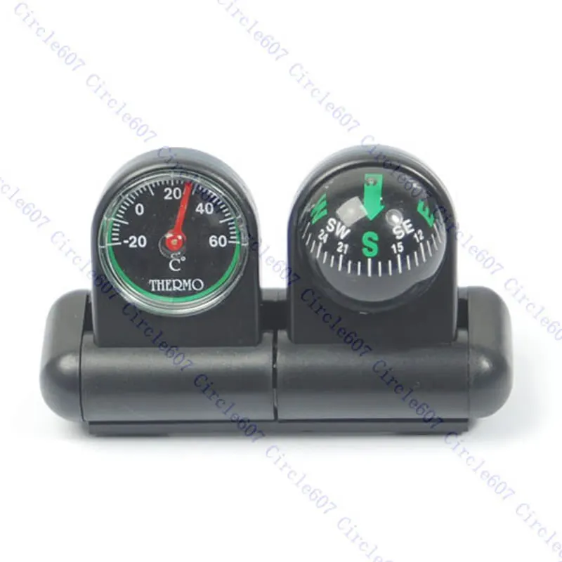 

1pc 2 in1 Boats Cars Vehicles Navigation Compass Ball Thermometer