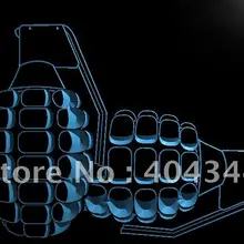 LB720-знак гранаты ll оружие война светодиодный неоновый свет знак