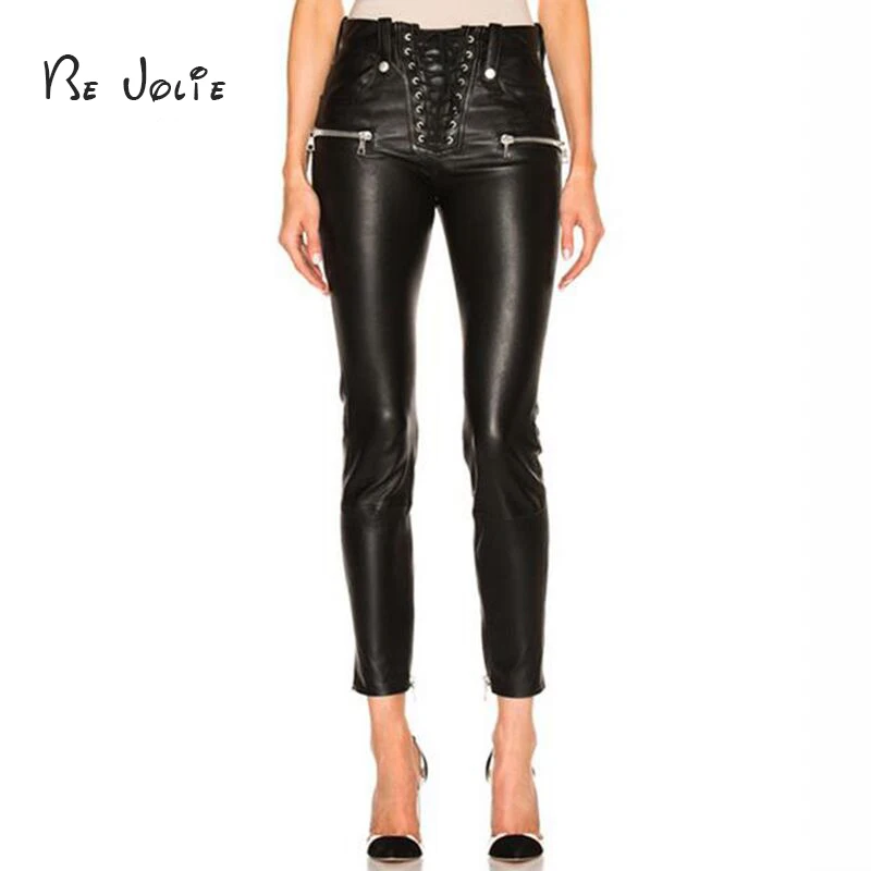 

Wonder 2018 Summer new Women Solid Pencil Pants Vintage Skinny Hollow Out Straps Ankle Length Pants Drawstring Pocket Pant