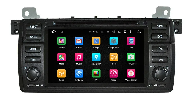 Cheap Android 8.0 Car DVD Player for BMW 3 Series E46 M3 with GPS Navigation Radio BT USB AUX DVR WIFI Audio Video Stereo 4Core 4G+32G 1