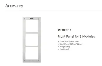

Free Shipping DAHUA Front Panel for 3 Modules Without Logo VTOF003