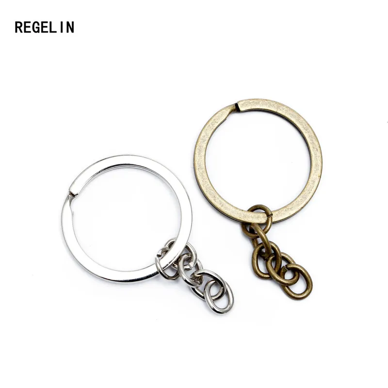 DIY Keychain Ring Key Chain Metal Bronze Gold Keyrings For Handmade Resin  Jewelry Making Craft Wholesale Pendant Charms