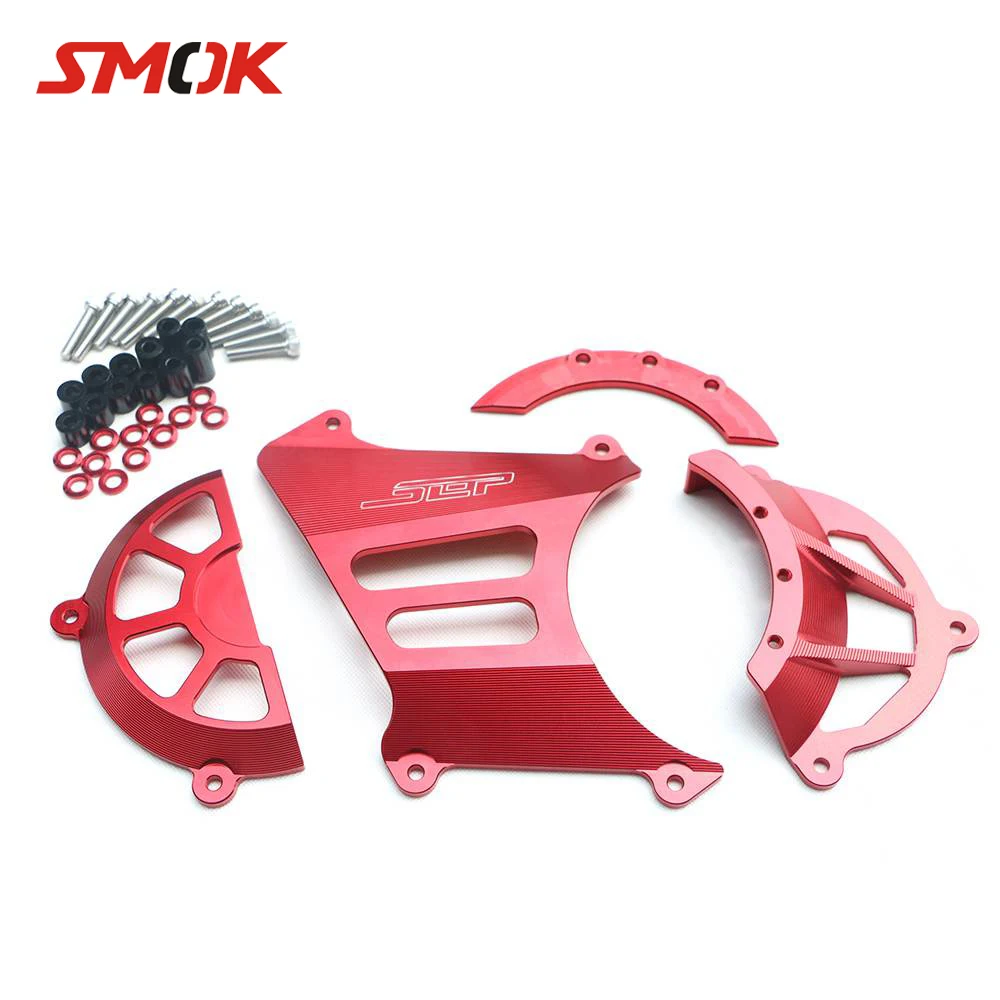 

SMOK Motorcycle Accessories CNC Aluminum Transmission Belt Pulley Protective Cover Protect For Yamaha Cygnus 125 2012-2015