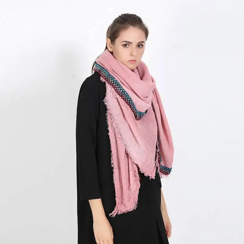 Chic font b Tartan b font Echarpes Foulards Femme Winter Scarf Luxury Brand Blanket Scarf Mujer