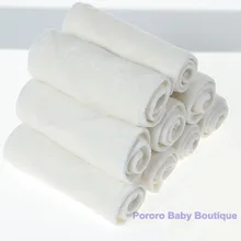 Pororo – couches en bambou 4 couches pour bébé, livraison gratuite, doublure d'insertion réutilisable, lot de 12 pièces