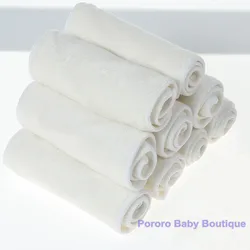 Fraldas de pano de bambu pororro com 4 camadas, fraldas reutilizáveis para bebês, inserção de forros com 12 camadas, frete grátis