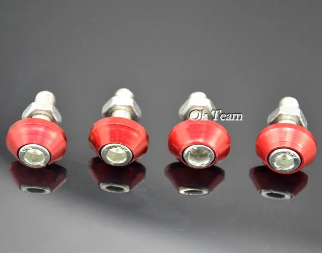 Car Screws Universal 4pcs Thread License Plate Frame Bolts Screws for Car Truck
