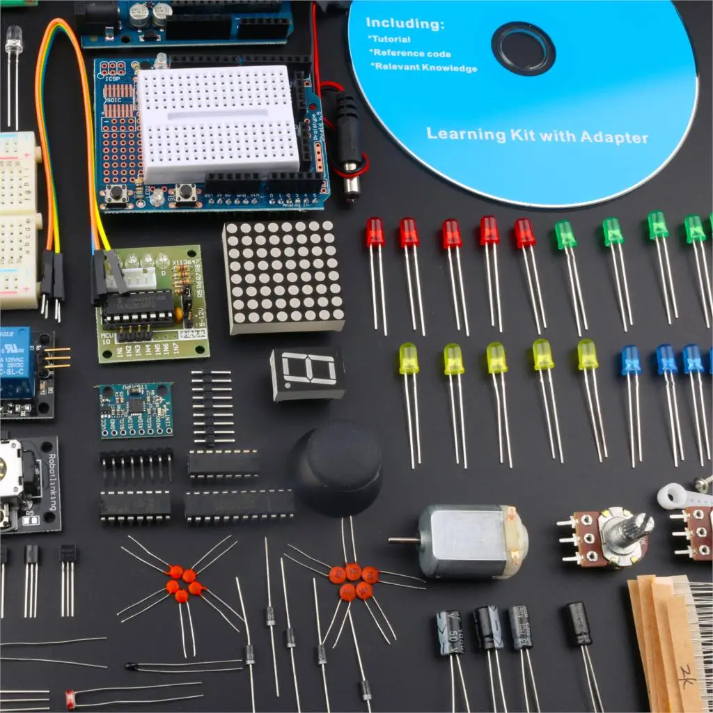 Лучший DIY стартовый набор для Arduino Uno R3 Электронный Набор diy с обучающим